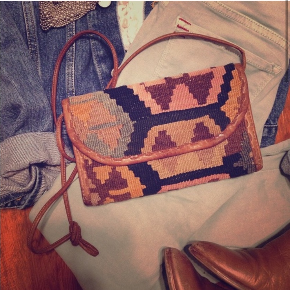 Vintage boho crossbody purse